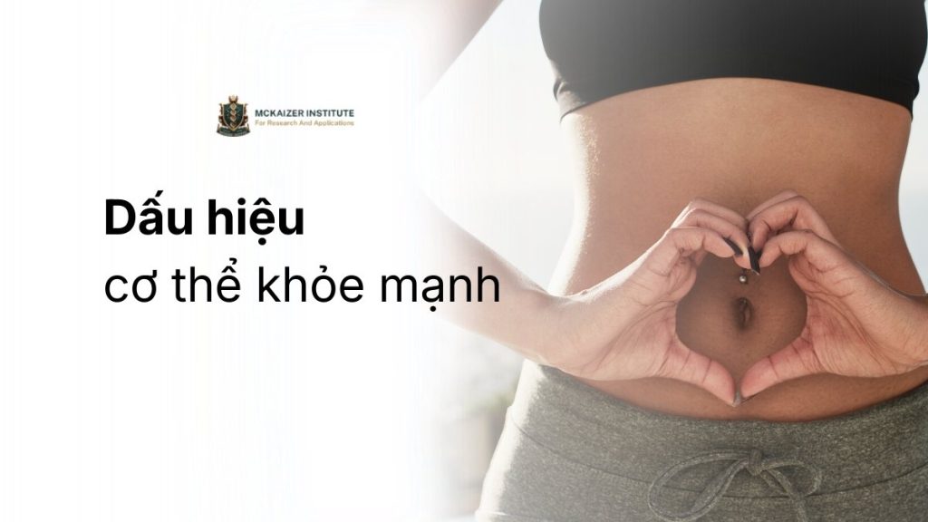 Dấu hiệu cơ thể khỏe mạnh thể hiện qua trạng thái năng lượng ổn định