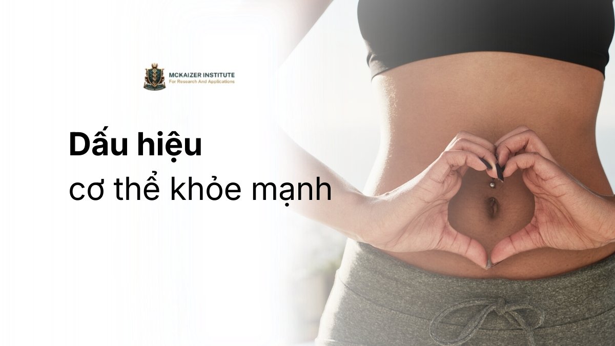 Dấu hiệu cơ thể khỏe mạnh thể hiện qua trạng thái năng lượng ổn định