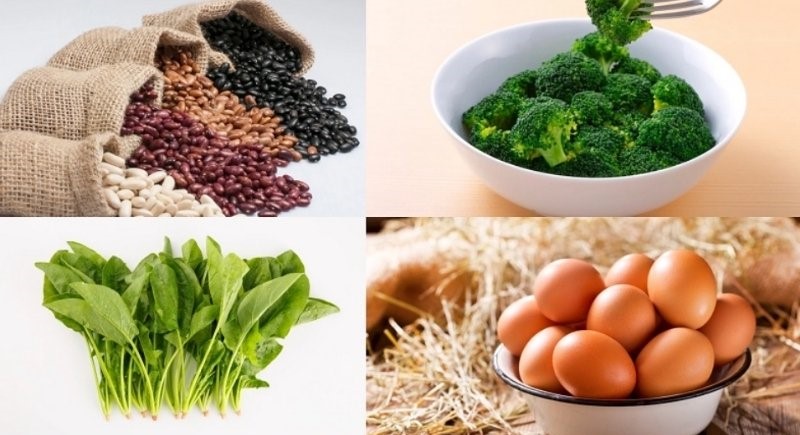 Thực phẩm giàu dinh dưỡng như đậu, rau xanh, trứng… giúp phục hồi năng lượng từ bên trong 