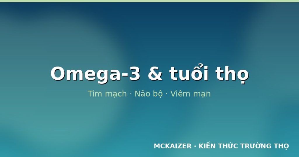Omega-3 và tuổi thọ: Vai trò với tim mạch, não bộ và viêm mạn