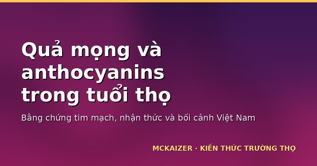Quả mọng và anthocyanins trong tuổi thọ — minh hoạ chủ đề