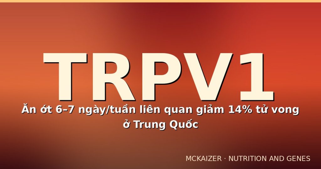 Thiết kế minh hoạ gen TRPV1 và vị cay