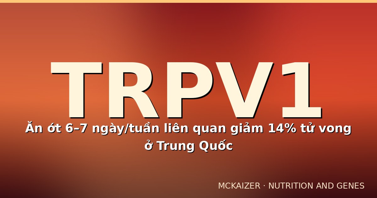 Thiết kế minh hoạ gen TRPV1 và vị cay