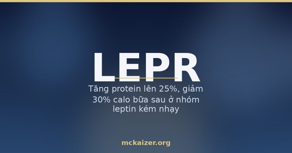 Thumbnail bài viết về gen LEPR Q223R, leptin và cảm giác no cho người Việt