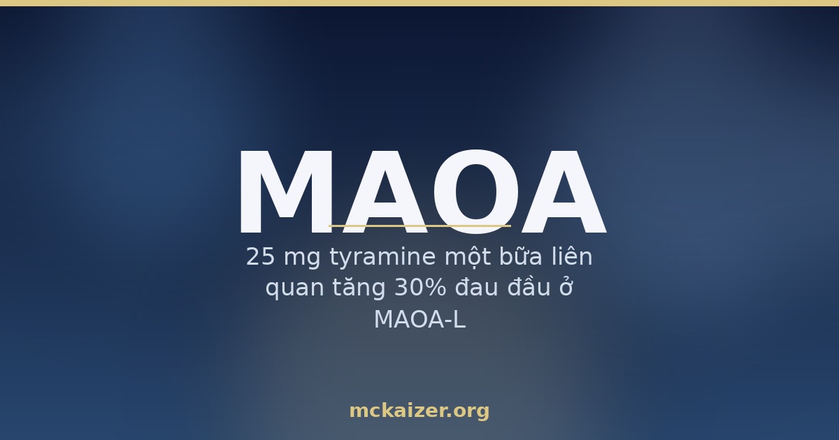 Gen MAOA và tyramine trong đồ lên men Việt