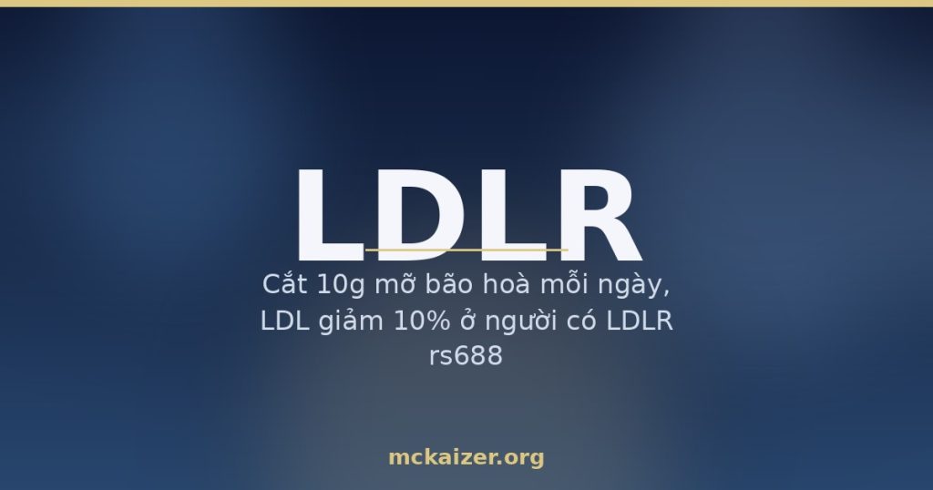Thumbnail bài viết Gen LDLR cholesterol cho người Việt
