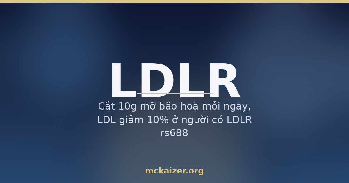 Thumbnail bài viết Gen LDLR cholesterol cho người Việt
