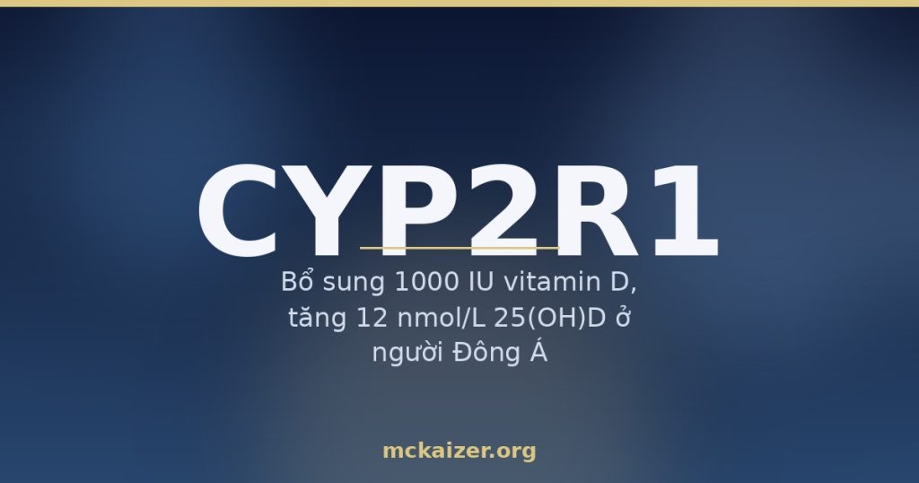 Thumbnail bài Gen CYP2R1: vitamin D, ánh nắng và sức khoẻ người Việt