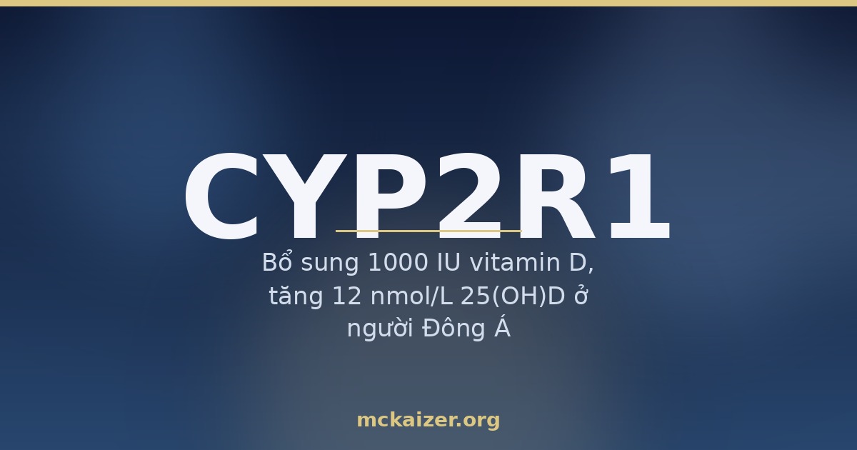 Thumbnail bài Gen CYP2R1: vitamin D, ánh nắng và sức khoẻ người Việt