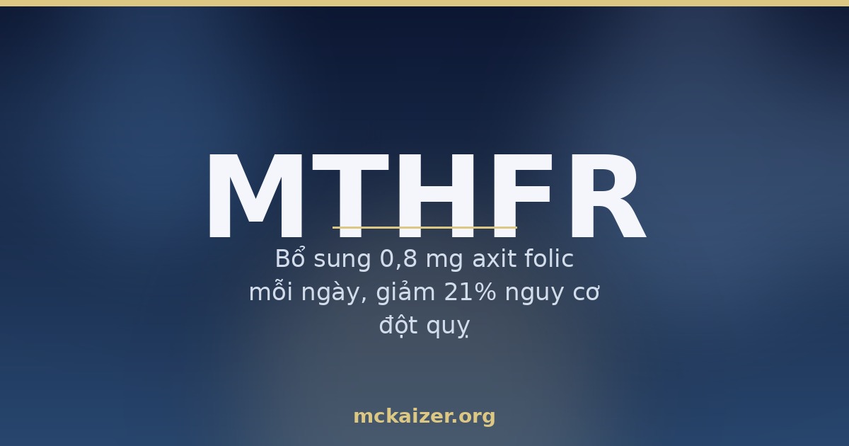 Gen MTHFR, folate, homocysteine và rau xanh cho người Việt