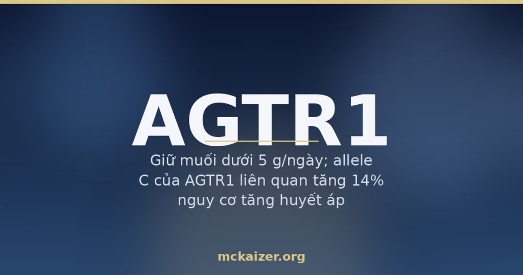 Gen AGTR1, thụ thể angiotensin II, muối và huyết áp ở người Việt