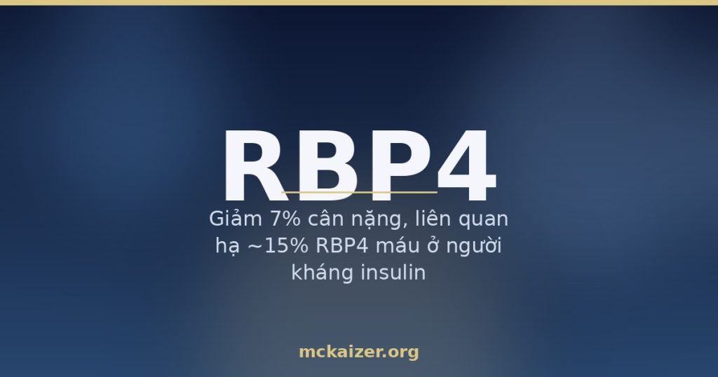Gen RBP4, vitamin A và kháng insulin ở người Việt