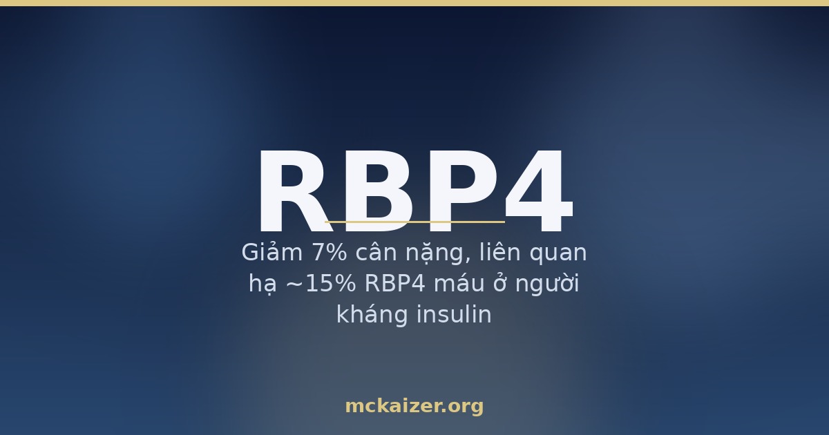 Gen RBP4, vitamin A và kháng insulin ở người Việt