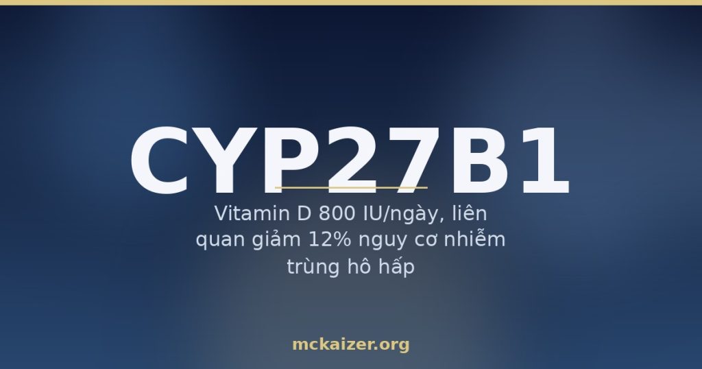 Gen CYP27B1: enzyme hoạt hoá vitamin D và vai trò của magiê, canxi
