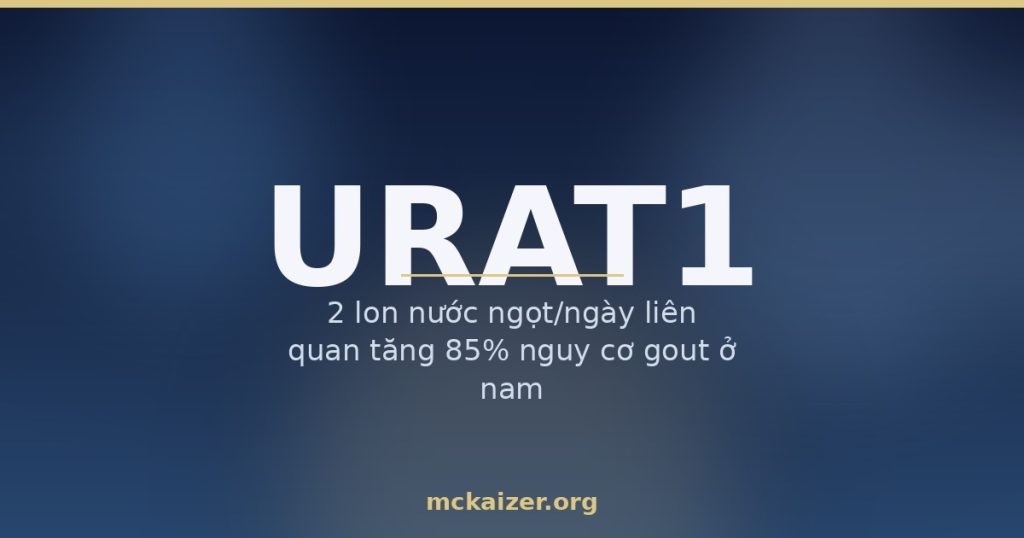 Gen SLC22A12 URAT1, acid uric, bệnh gout và dinh dưỡng người Việt