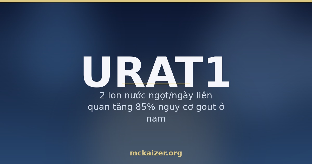 Gen SLC22A12 URAT1, acid uric, bệnh gout và dinh dưỡng người Việt