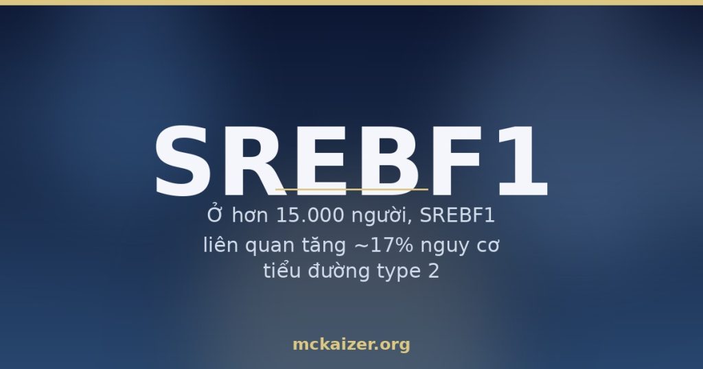 Gen SREBF1 (SREBP-1c), cơm trắng, gan nhiễm mỡ và mỡ máu ở người Việt