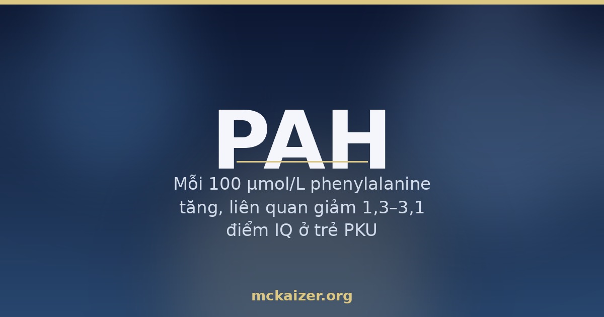 Gen PAH, phenylalanine và sàng lọc sơ sinh PKU cho người Việt