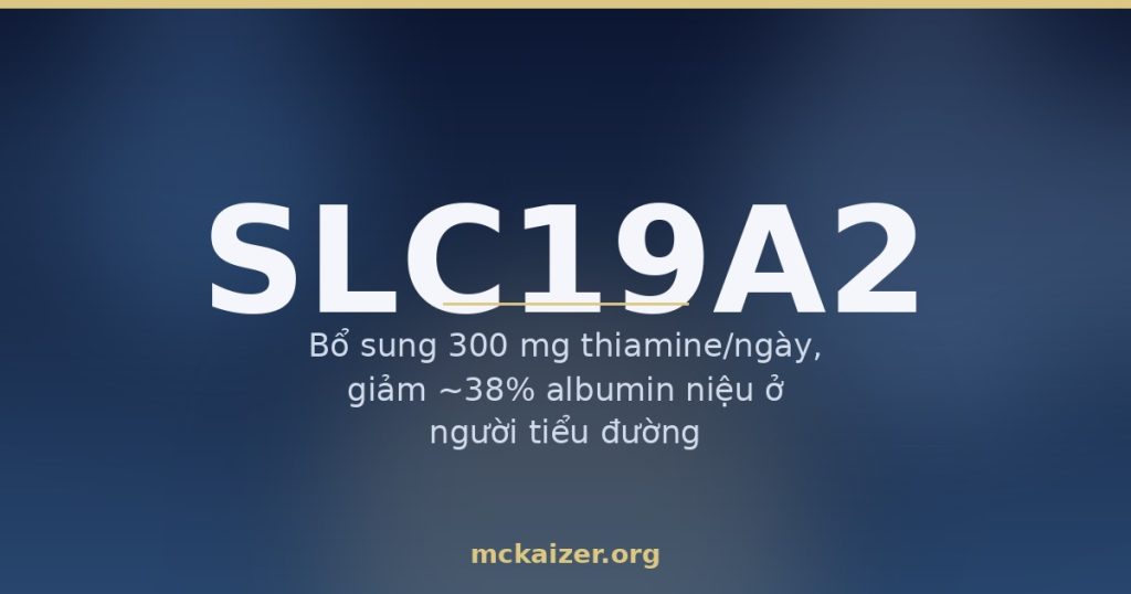 Gen SLC19A2 (THTR-1), vitamin B1 thiamine, gạo trắng và beriberi ở người Việt