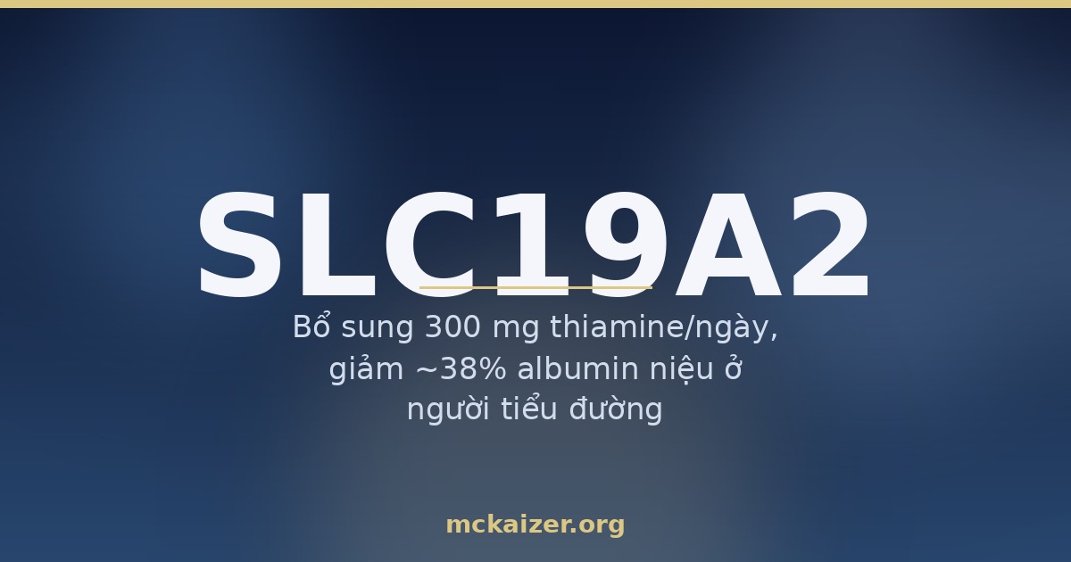 Gen SLC19A2 (THTR-1), vitamin B1 thiamine, gạo trắng và beriberi ở người Việt