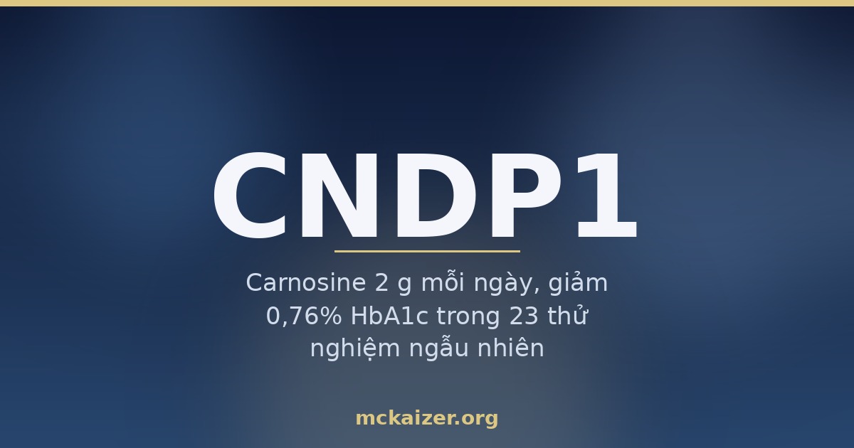 Ảnh bìa bài viết về gen CNDP1, enzyme carnosinase và carnosine trong thịt liên quan tới bệnh thận đái tháo đường