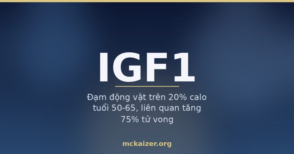 Ảnh bìa bài viết về gen IGF1, đạm động vật, sữa và tuổi thọ cho người Việt