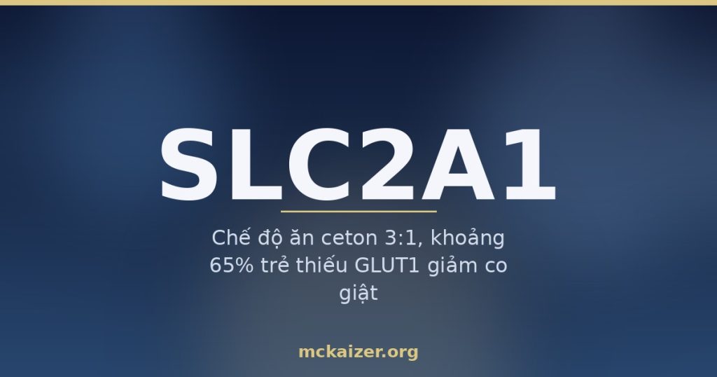 Ảnh bìa bài viết về gen SLC2A1 (GLUT1), chế độ ăn sinh ceton và co giật ở trẻ