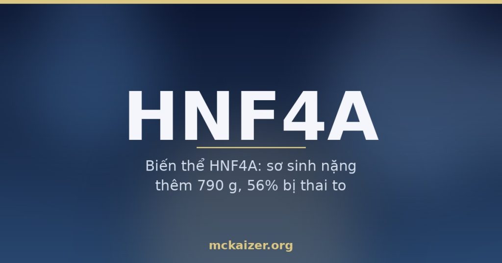 Ảnh bìa bài viết về gen HNF4A, MODY1 và dinh dưỡng cho người Việt