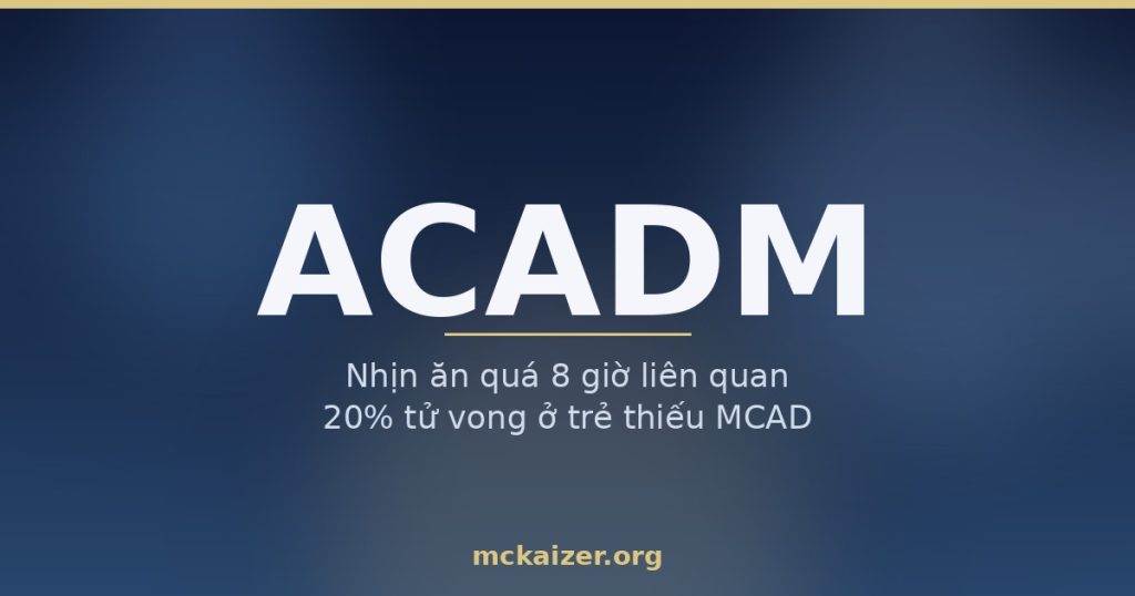 Ảnh bìa bài viết về gen ACADM (enzyme MCAD), nhịn ăn và dầu MCT