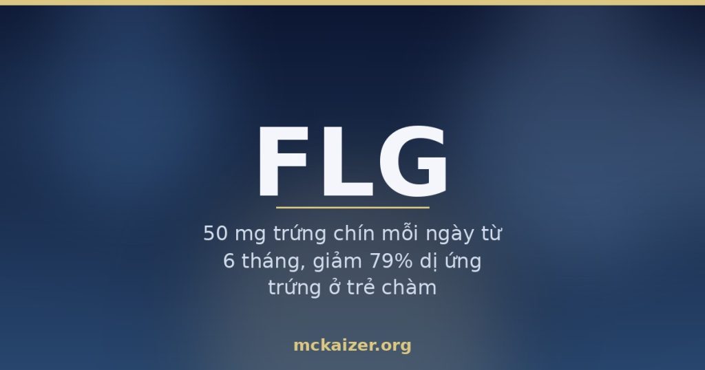 Ảnh bìa bài viết về gen FLG (filaggrin), hàng rào bảo vệ da, viêm da cơ địa và dị ứng thực phẩm ở người Việt