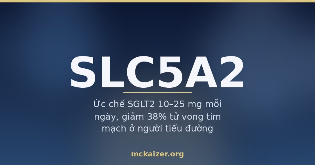 Ảnh bìa bài viết về gen SLC5A2 (SGLT2), glucose niệu gia đình và thuốc ức chế SGLT2 trong dinh dưỡng người Việt