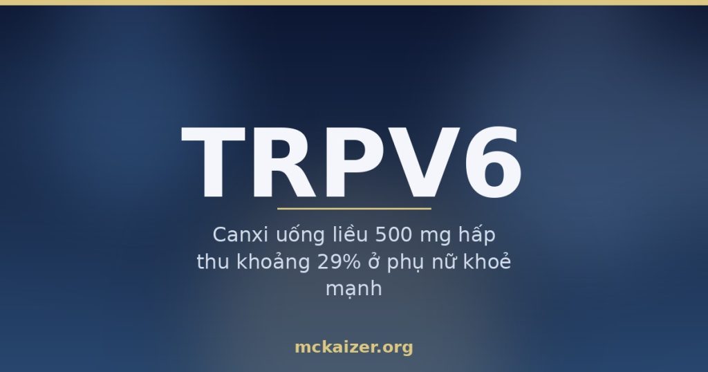 Ảnh bìa bài viết về gen TRPV6, kênh hấp thu canxi ở ruột non và vitamin D